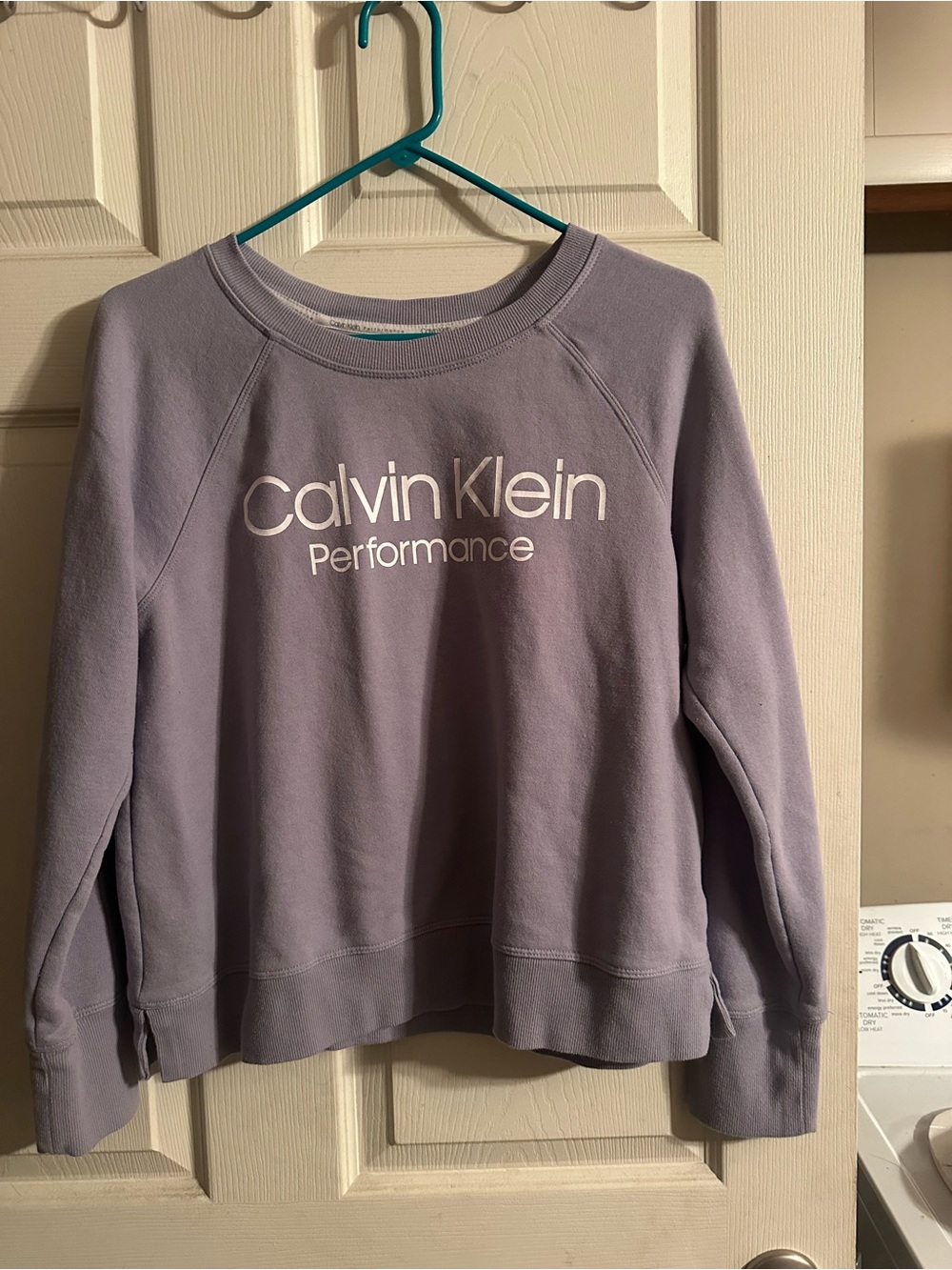 Calvin Klein Light Lavender Logo Crewneck Sweatshirt